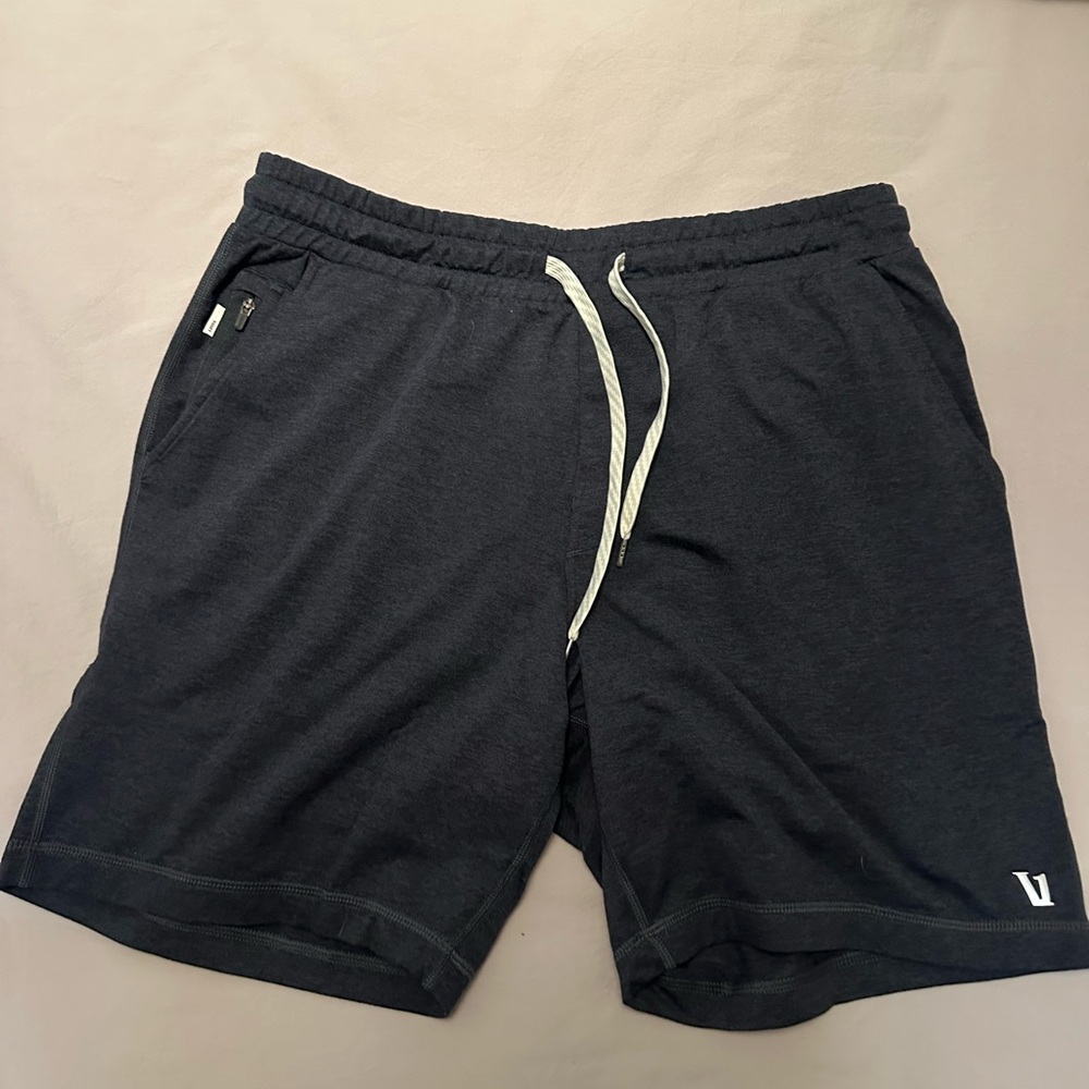 Vuori Black/Dark Gray Athletic Shorts for Men